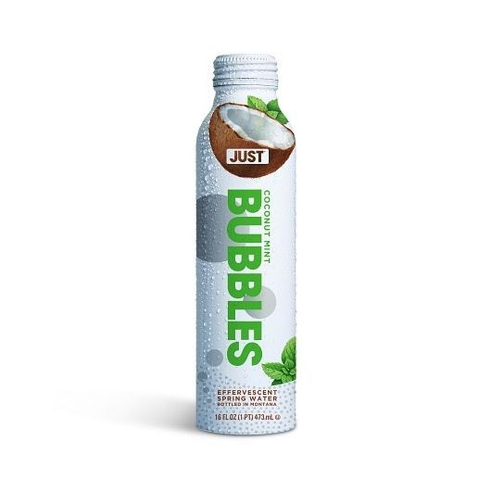 Just Bubbles Coconut Mint Spring Water, 16 Fluid Ounce -- 12 per case