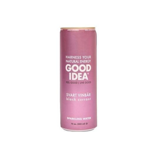 Good Idea Black Currant Sparkling Water, 12 Ounce -- 12 per case