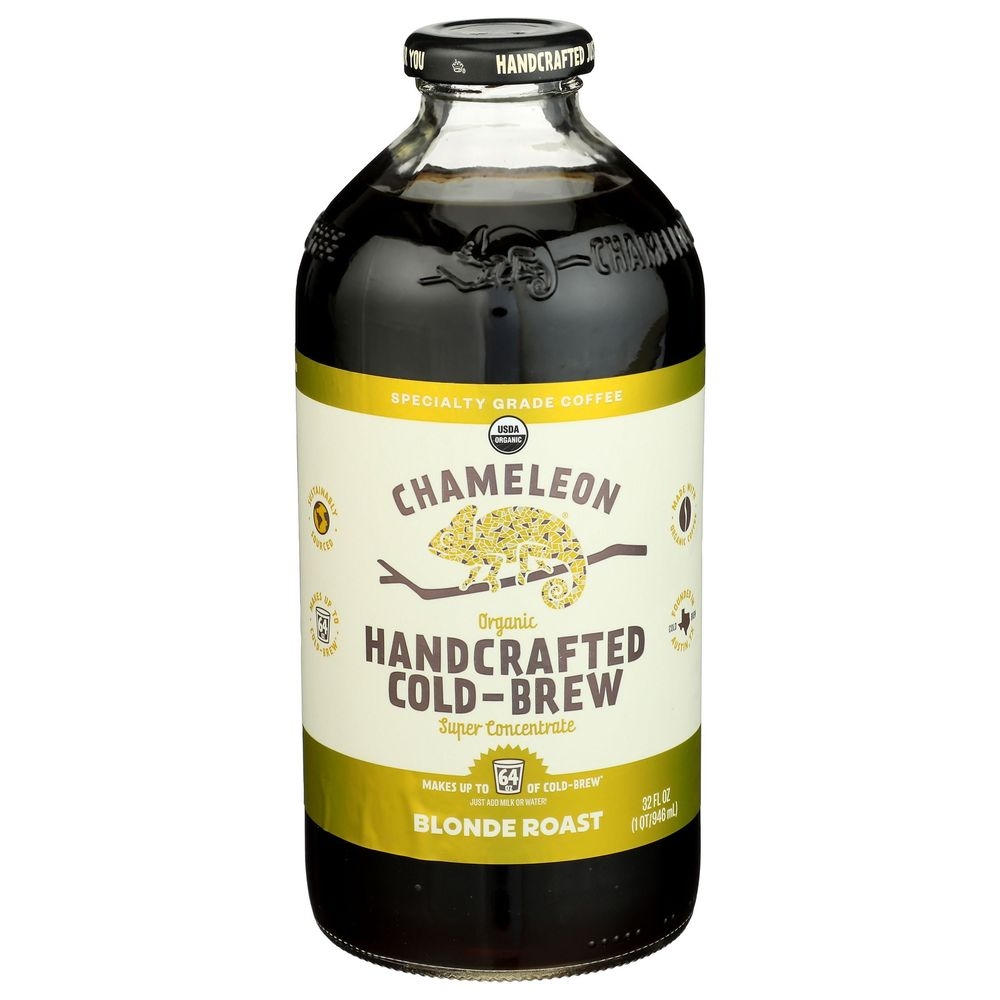 Chameleon Blonde Organic Roast Cold Brew Coffee Concentrate, 32 Fluid Ounce -- 6 per case