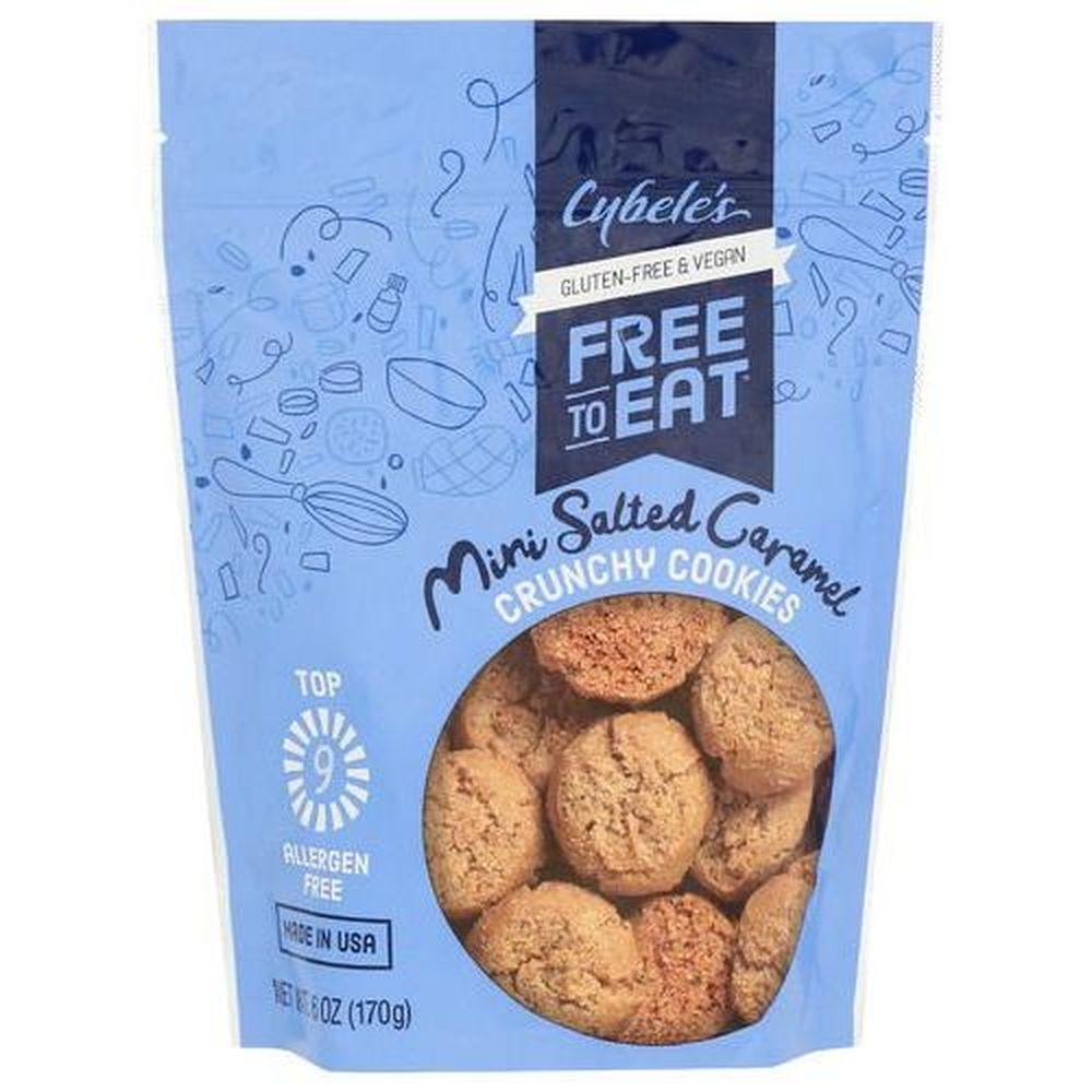 Cybeles Free to Eat Mini Salted Caramel Crunchy Cookies, 6 Ounce -- 6 per case