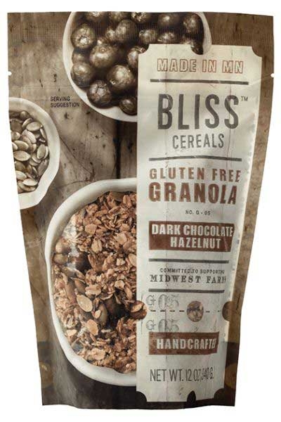 Bliss Dark Chocolate Hazelnut Granola, 12 Ounce -- 6 per case