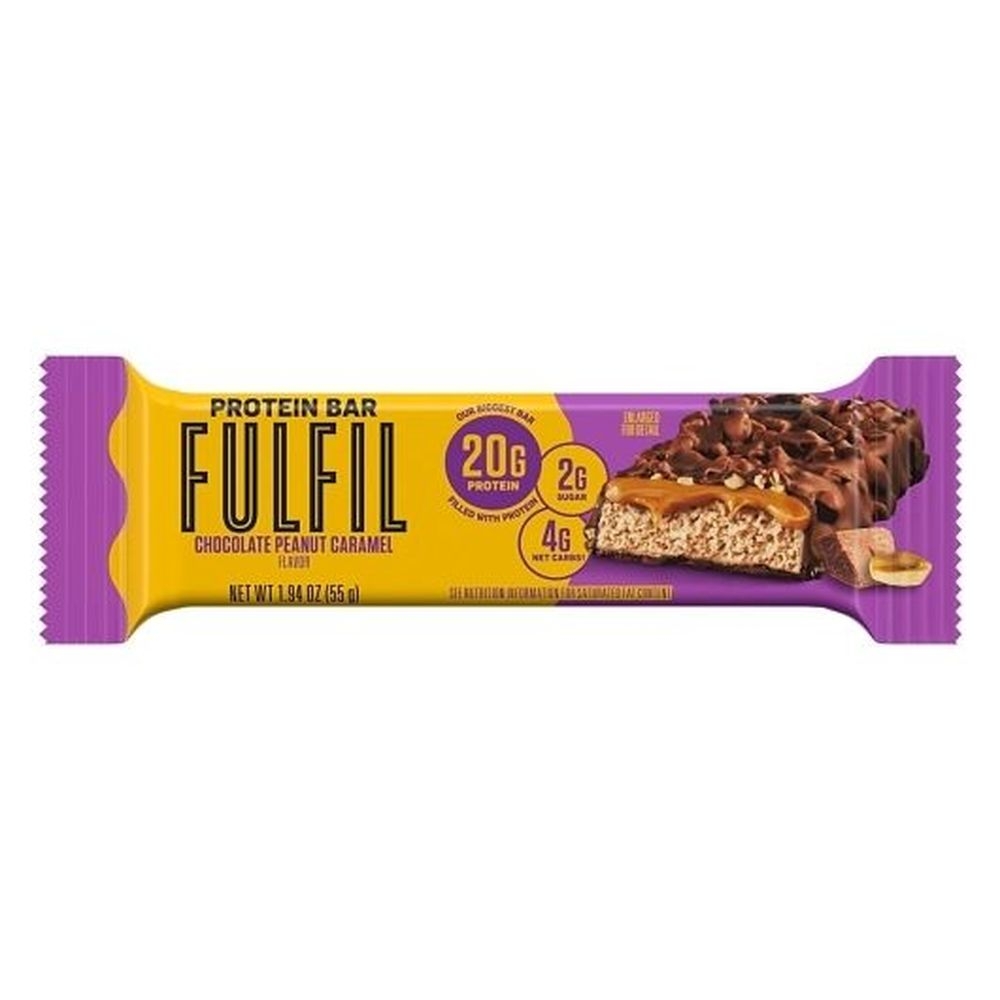 Fulfil Chocolate Peanut Caramel Flavored Protein Standard Bar, 1.94 Ounce - 72 per case