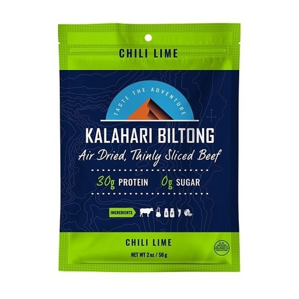 Kalahari Sliced Chili Lime Biltong, 2 Ounce - 8 per case
