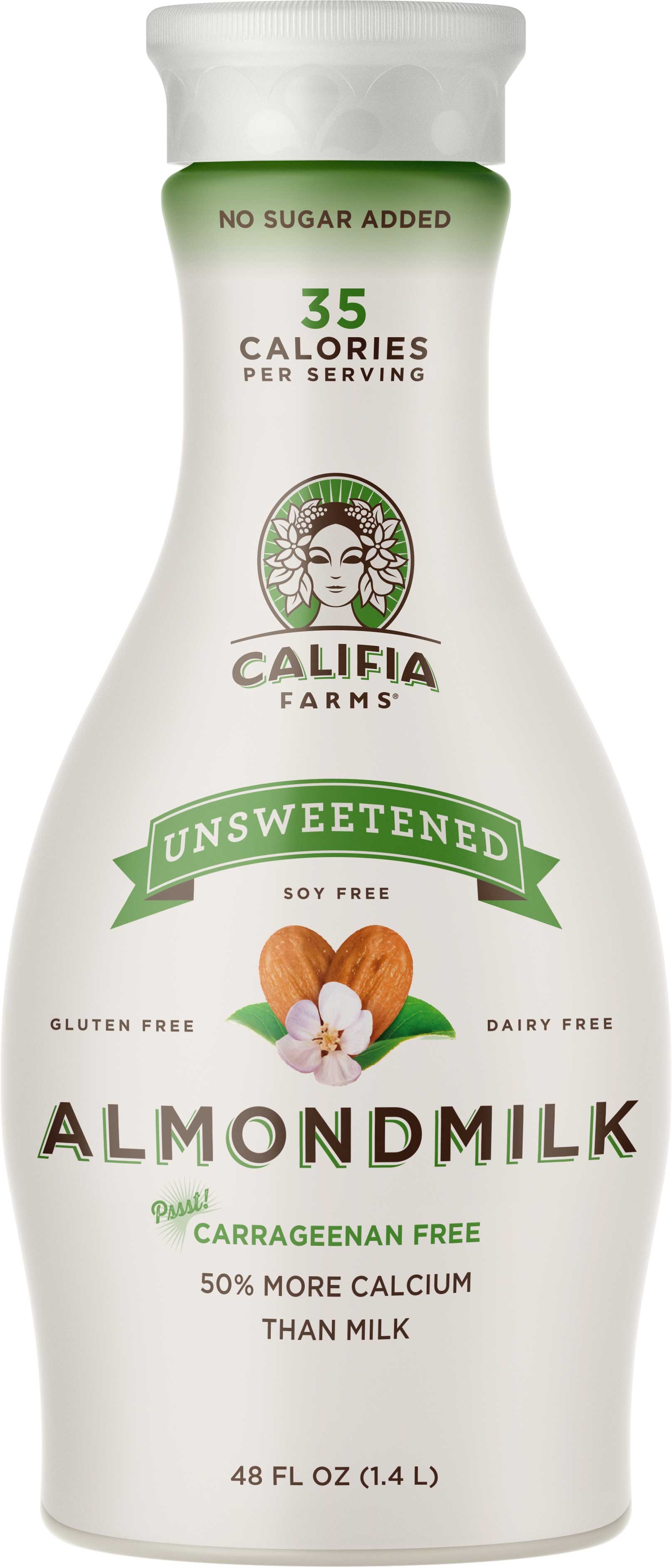 Califia Farms Unsweetened Almond Milk, 48 Fluid Ounce -- 6 per case