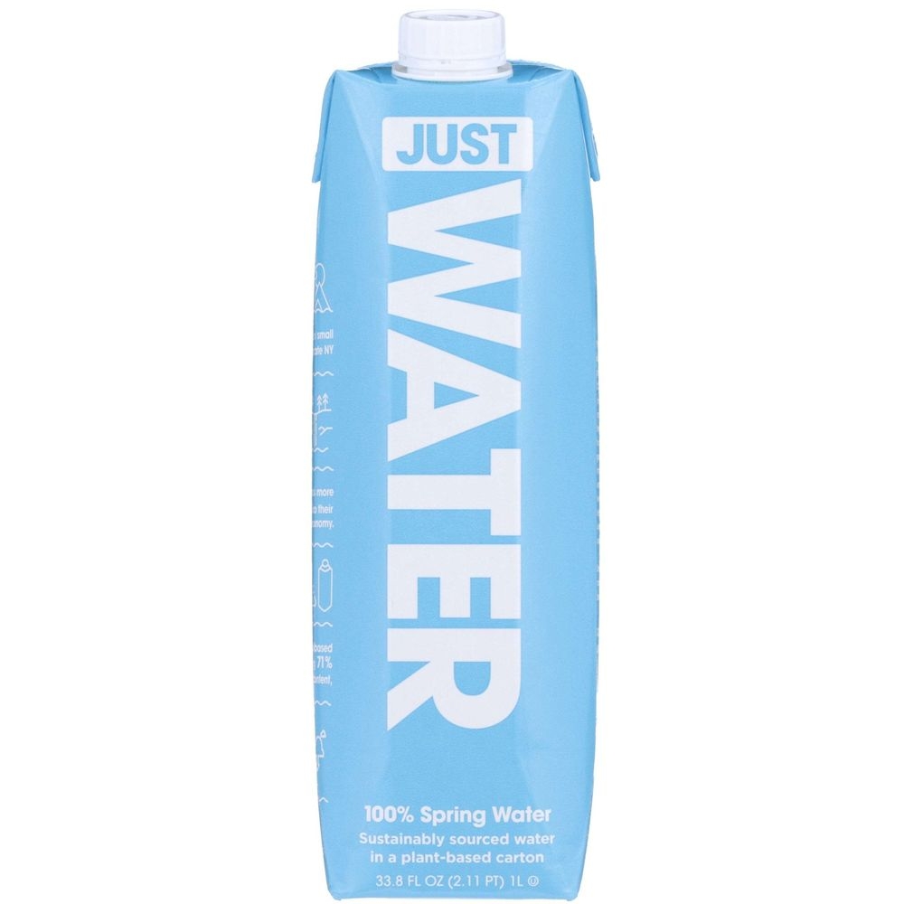 Just Water Natural Alkaline Spring Water, 33.8 Ounce -- 12 per case