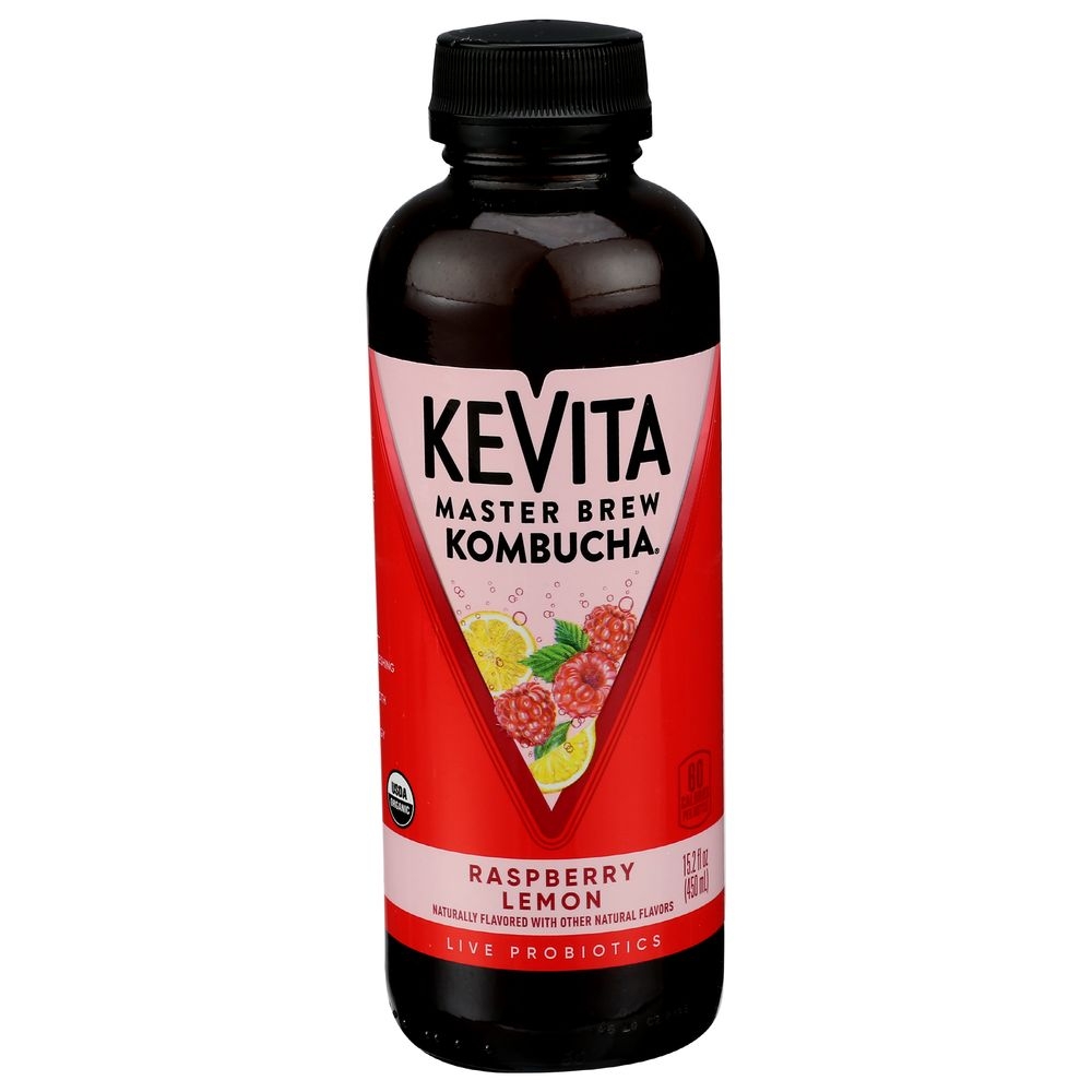 Kevita Organic Raspberry Lemon Master Brew Kombucha, 15.2 Fluid Ounce -- 6 per case