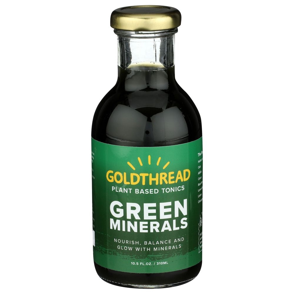 Goldthread Green Minerals Plant Based Tonic, 10.5 Fluid Ounce -- 12 per case