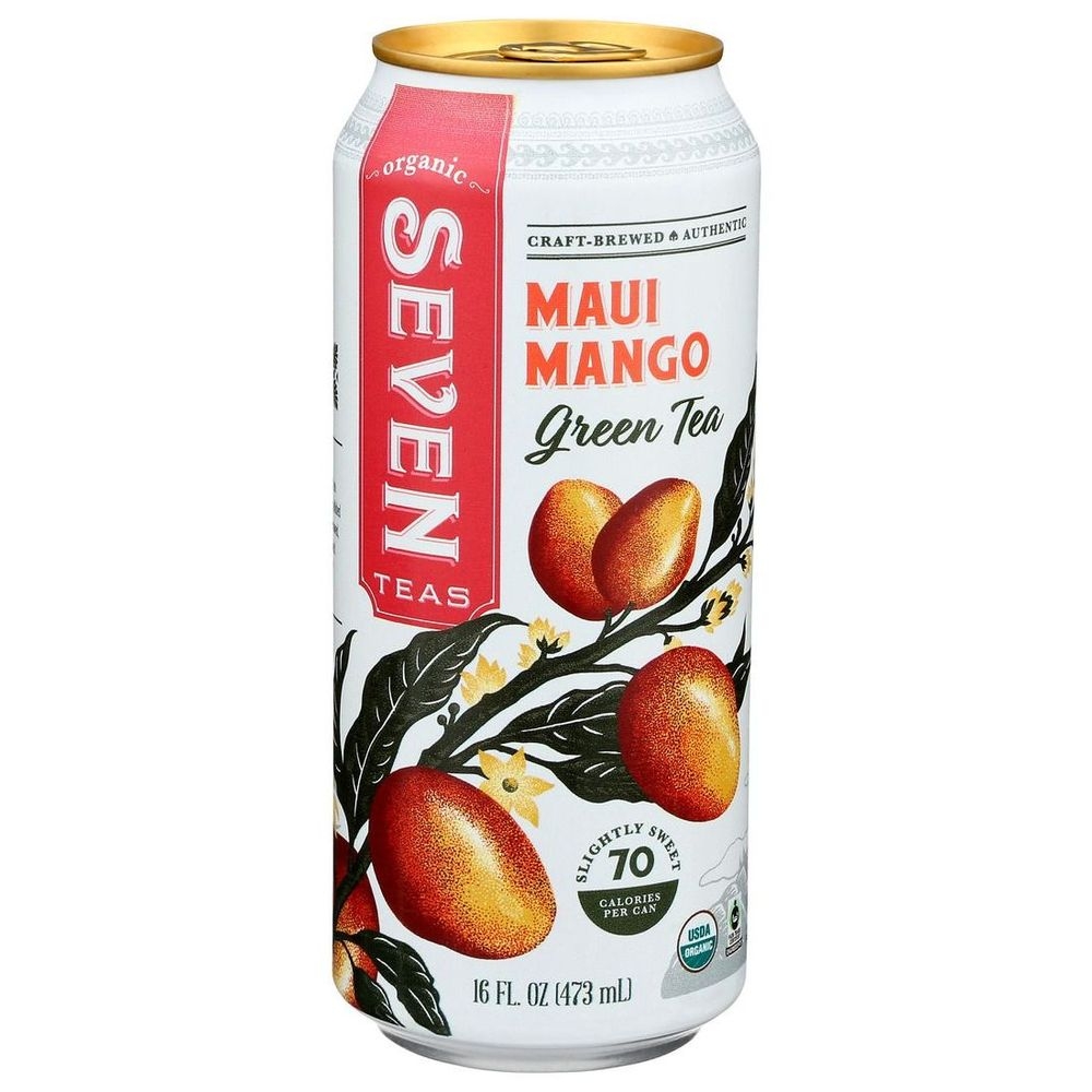 Seven Teas Maui Mango Green Tea, 16 Fluid Ounce -- 12 per case