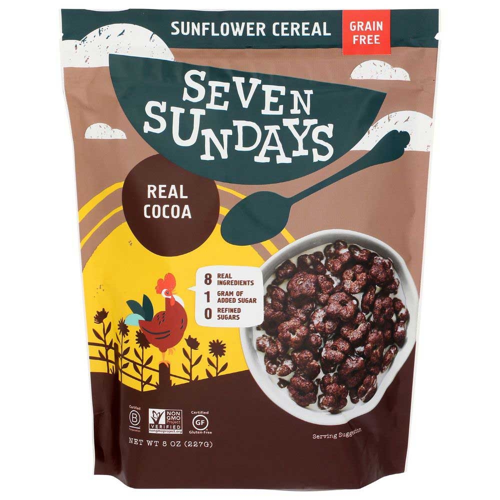 Seven Sundays Real Cocoa Grain Free Sunflower Cereal, 8 Ounce -- 6 per case