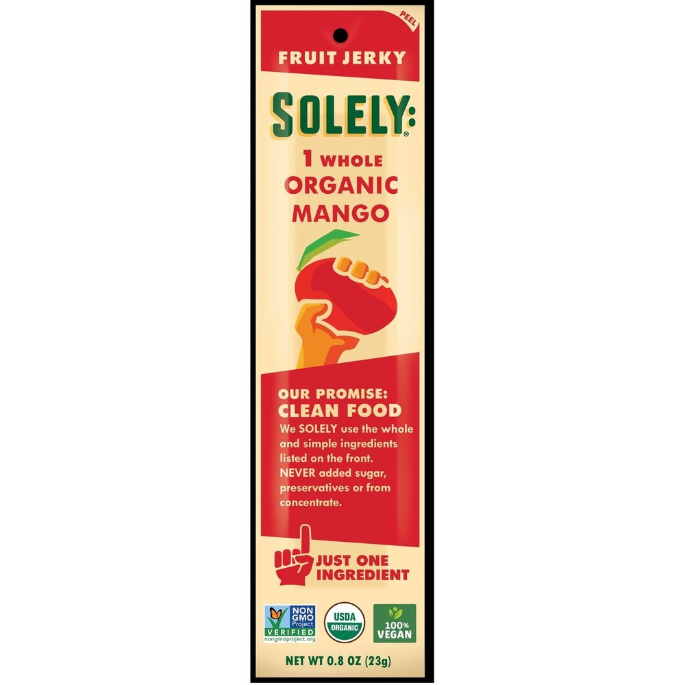 Solely Mango Fruit Jerky, 0.8 Ounce -- 72 per case