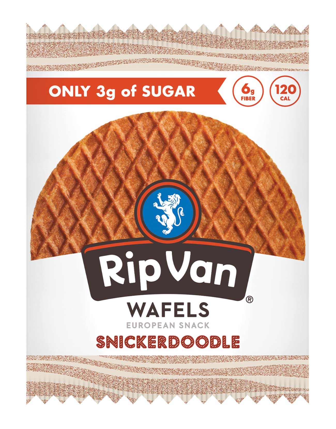 Rip Van Singles Low Sugar Snickerdoodle Wafel, 1.16 Ounce -- 48 per case