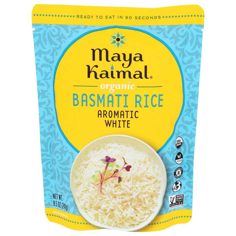 Maya Kaimal Organic Aromatic White Basmati Rice, 8.5 Ounce -- 6 per case