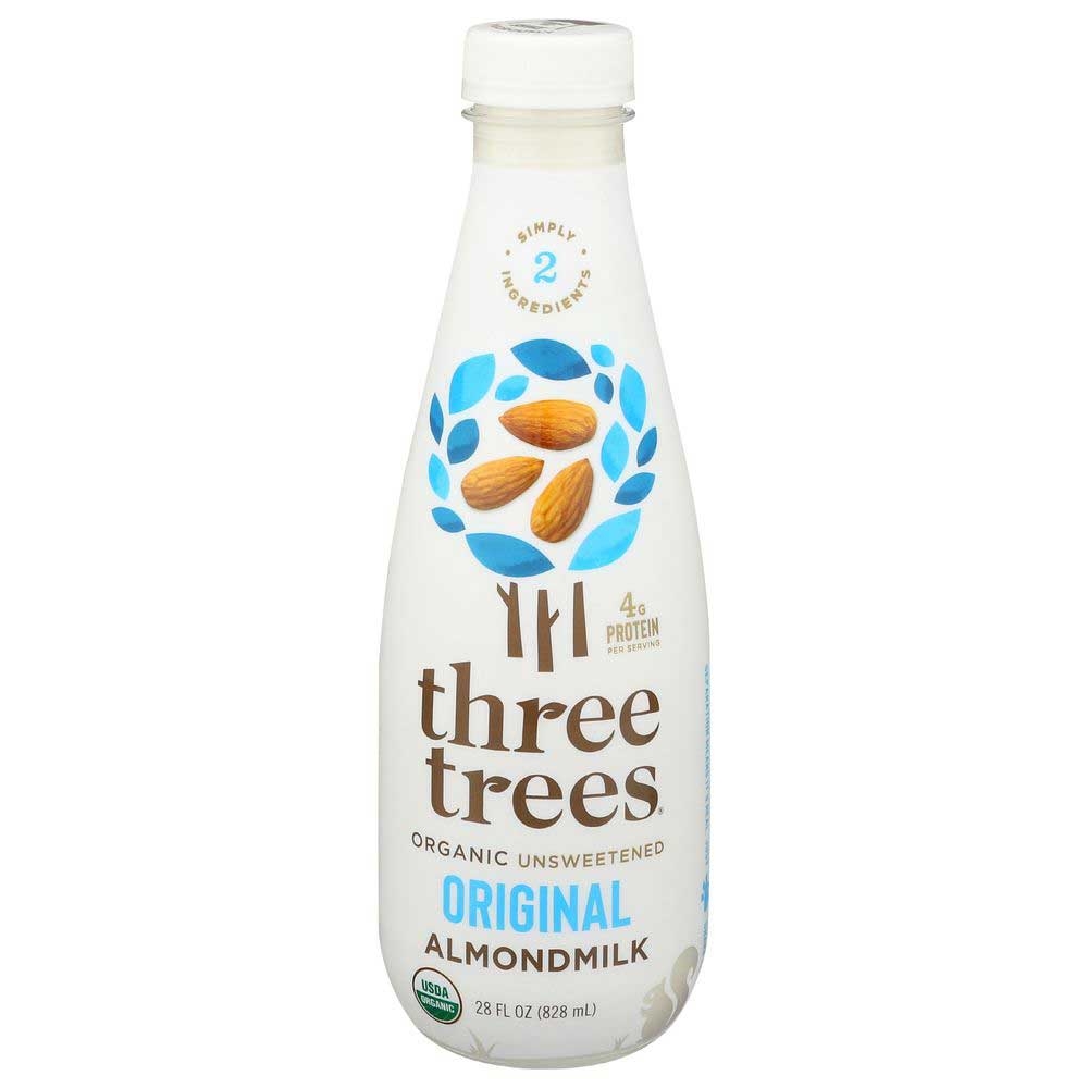 Three Trees Organic Original Almondmilk, 28 Fluid Ounce -- 6 per case