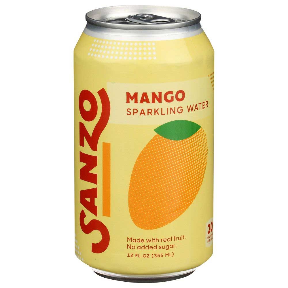 Sanzo Alphonso Mango Sparkling Water, 12 Fluid Ounce -- 12 per case