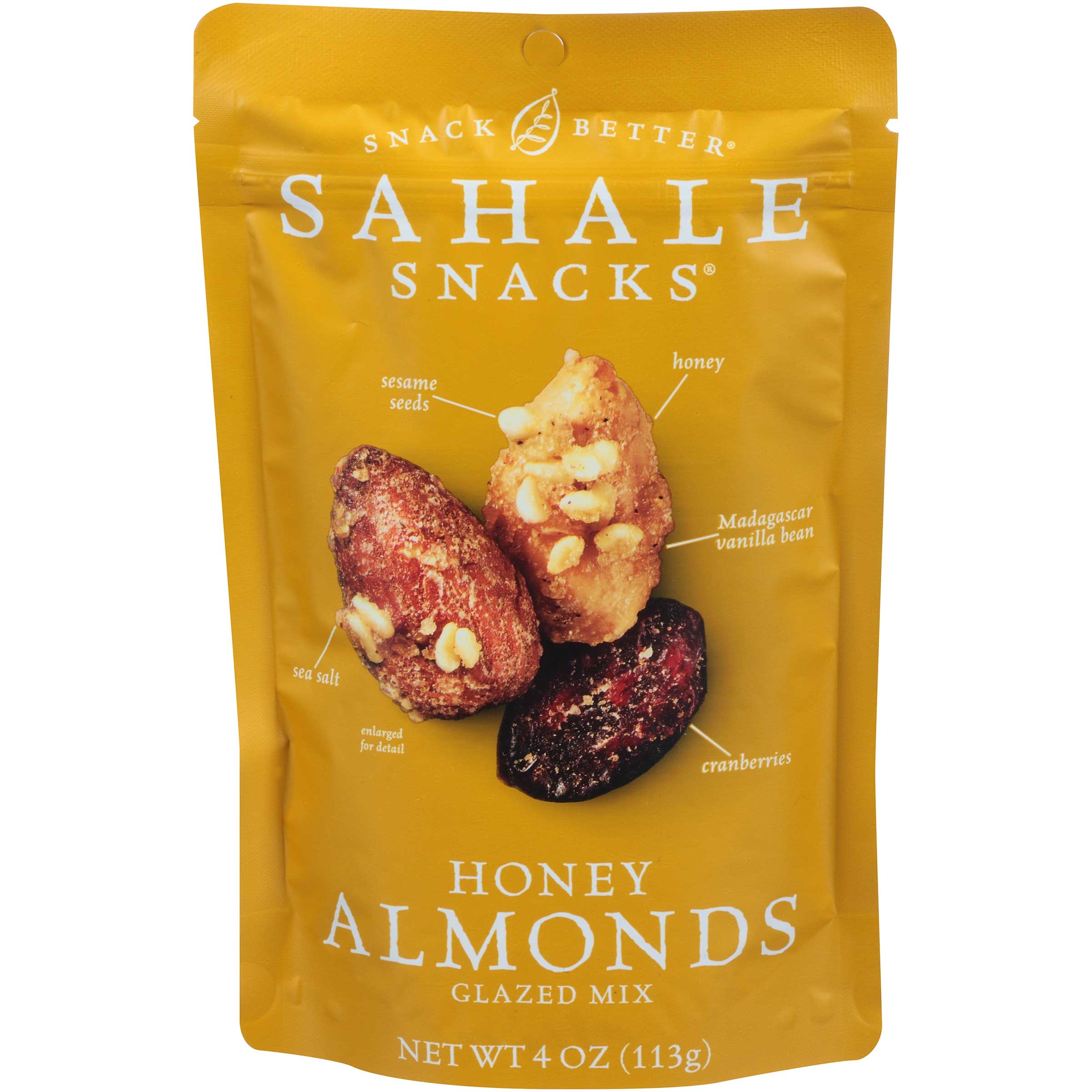 Sahale Snacks Almond Honey Glazed Mix, 4 Ounce -- 6 per case.