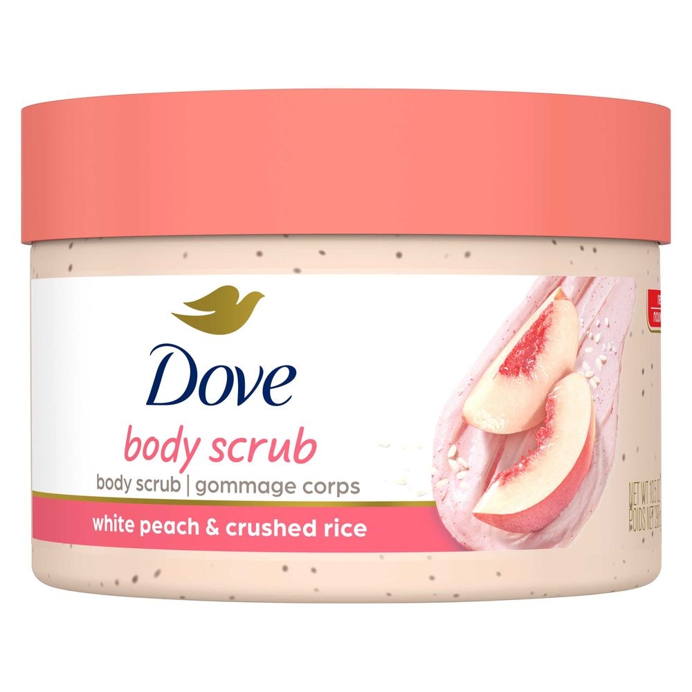 Dove White Peach and Crushed Rice Body Scrub, 10.5 Ounce -- 12 per case