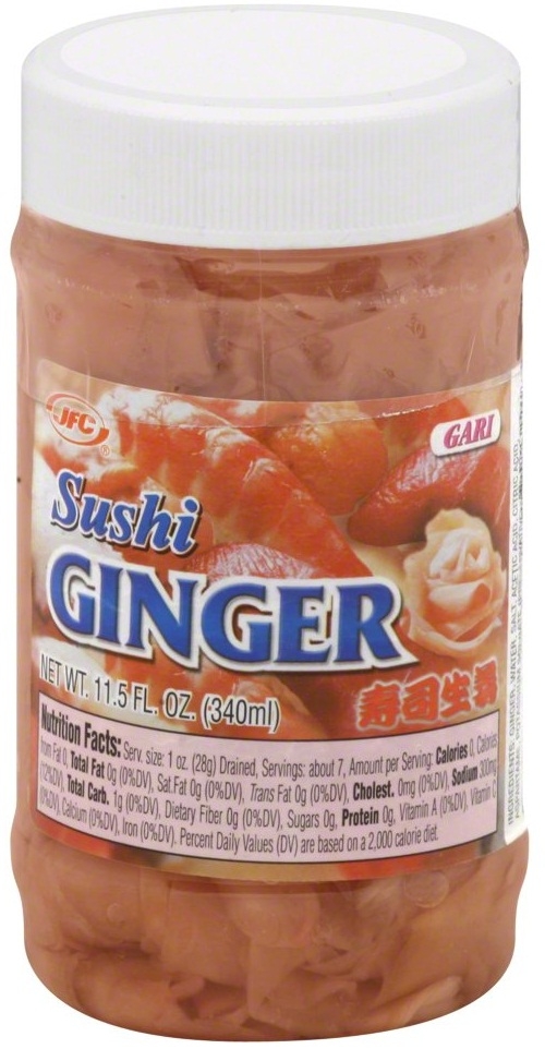 JFC International Sushi Ginger, 11.5 Ounce Jar -- 12 per case