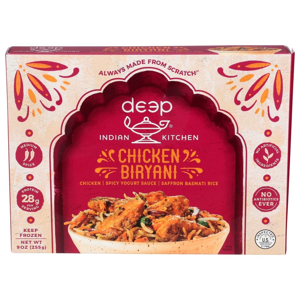 Deep Chicken Biryani, 9 Ounce -- 12 per case.