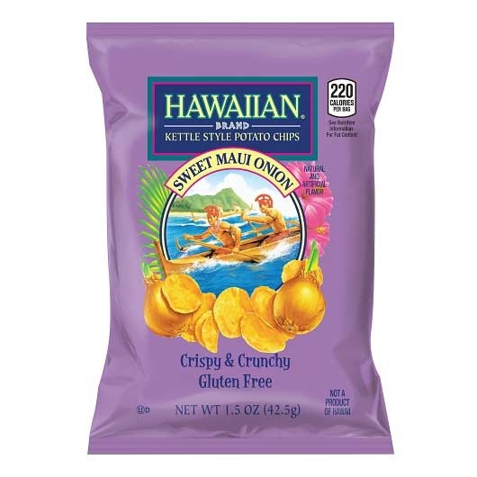Utz Hawaiian Maui Onion Kettle Chips, 1.5 Ounce -- 48 per case