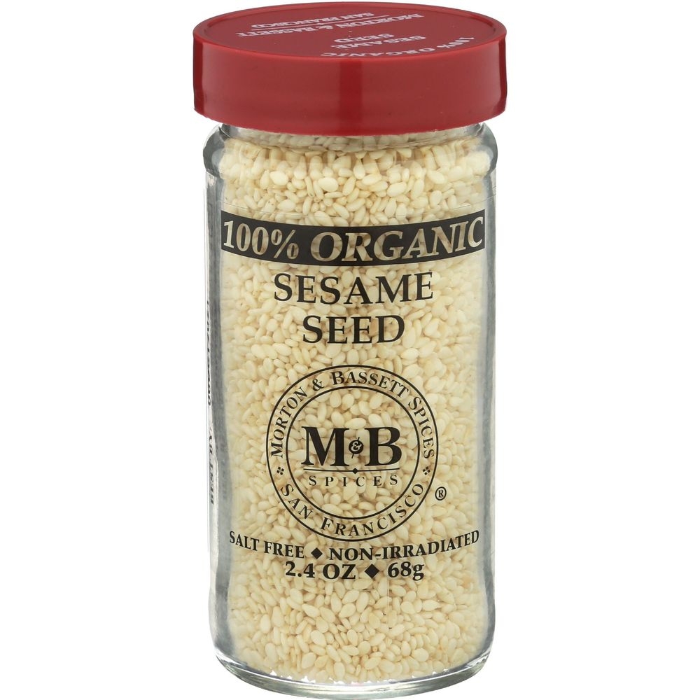 Morton and Bassett Organic Sesame Seed, 2.4 Ounce -- 3 per case