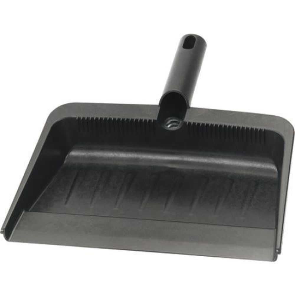 Carlisle 36143703 Flo-Pac Black Flexible Plastic Dustpan, 12 x 8 inch