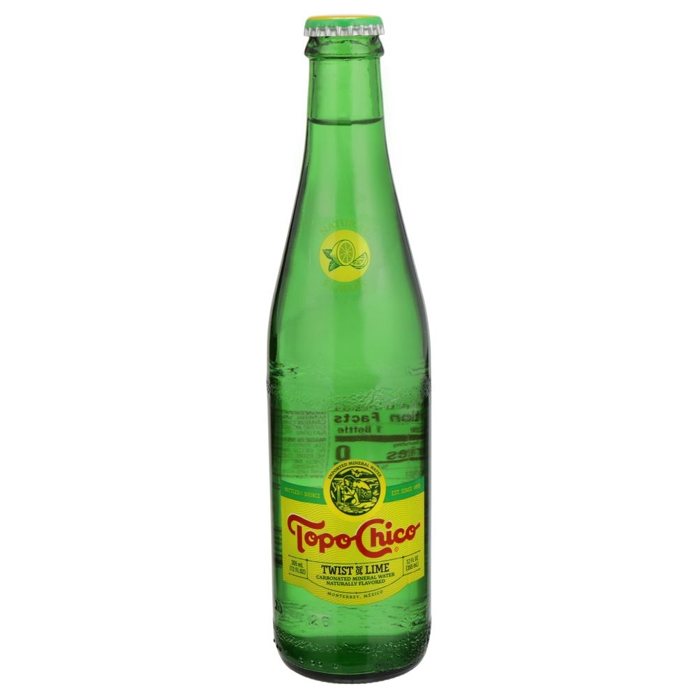 Topo Chico Twist of Lime Sparkling Water, 12 Fluid Ounce -- 24 per case