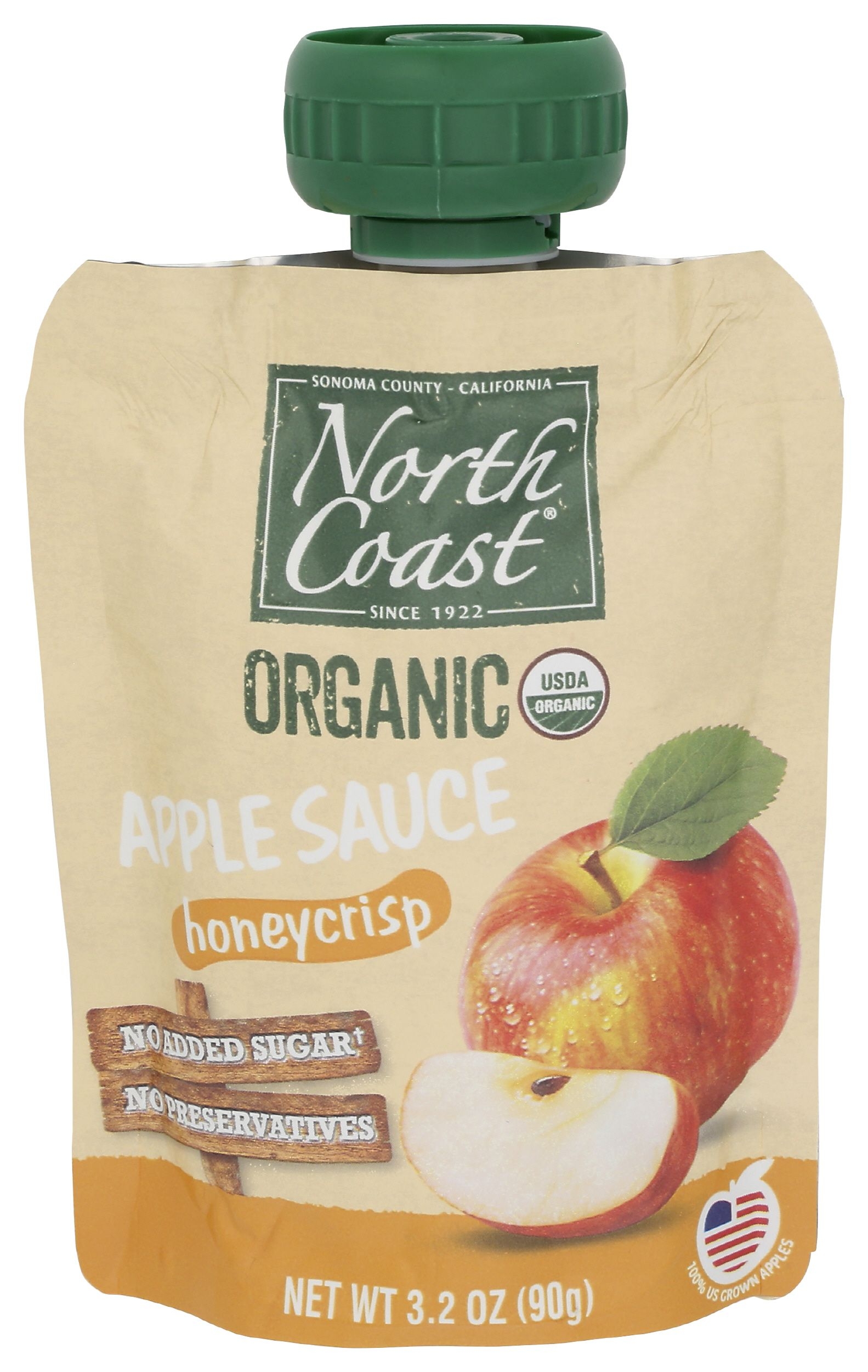 North Coast Organic Honeycrisp Apple Sauce, 4 count -- 6 per case