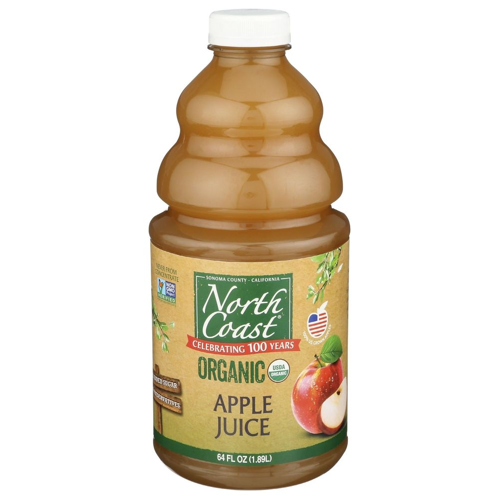 North Coast Organic Apple Juice, 64 Fluid Ounce -- 8 per case