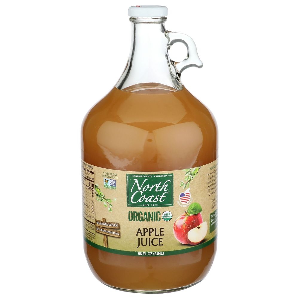 North Coast Organic Apple Juice, 96 Fluid Ounce -- 4 per case