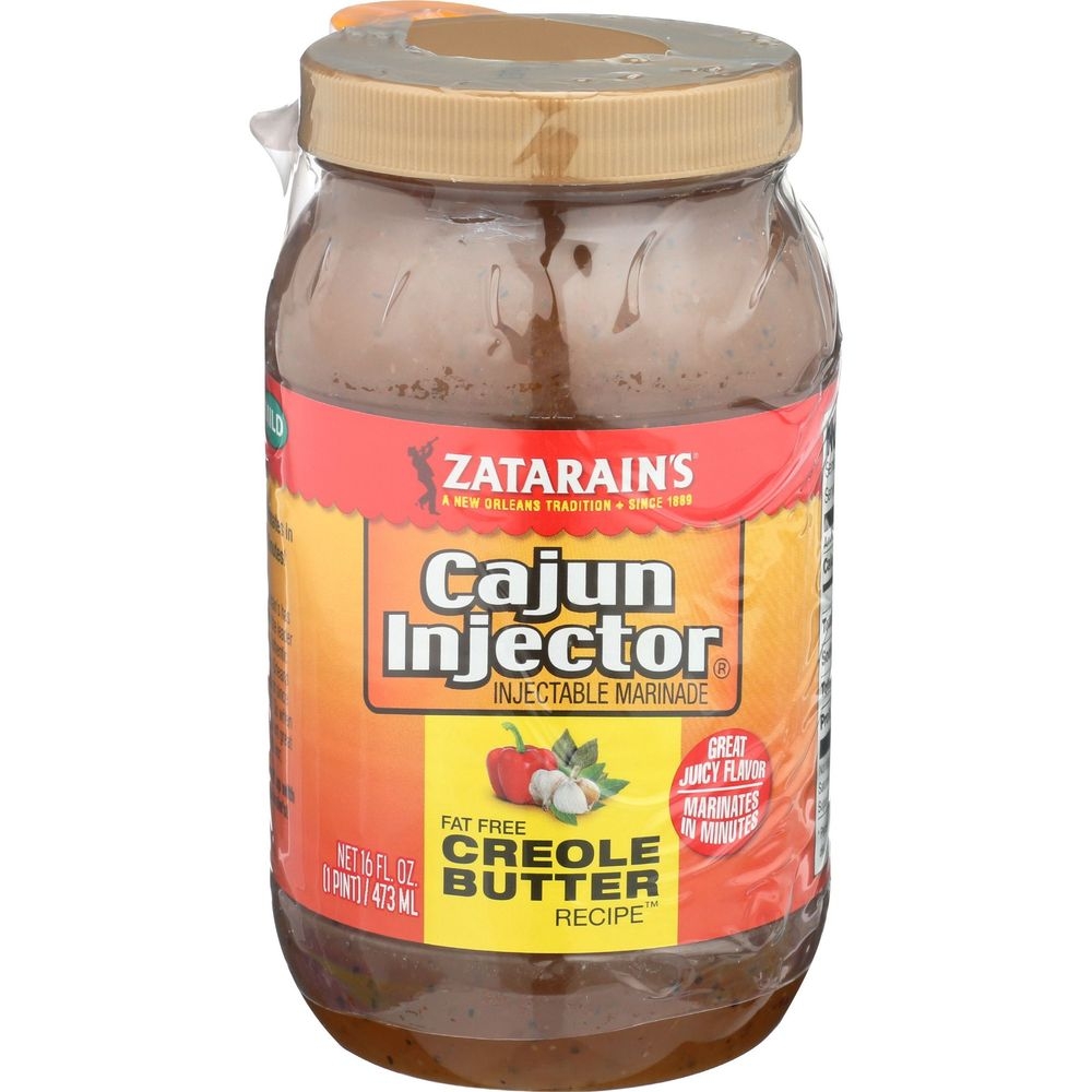 Cajun Injector Fat Free Creole Butter Recipe Injectable Marinade, 16 Ounce -- 6 per case