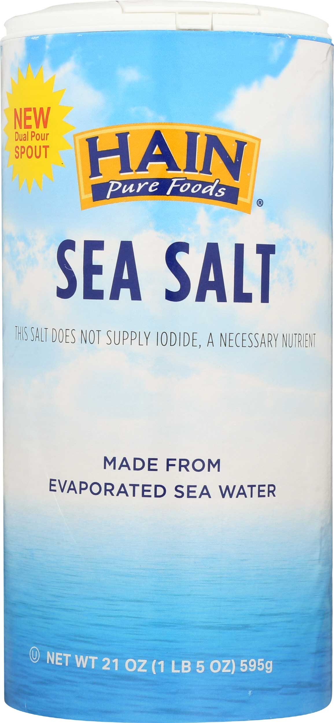 Hain Sea Salt, 21 Ounce -- 8 per case