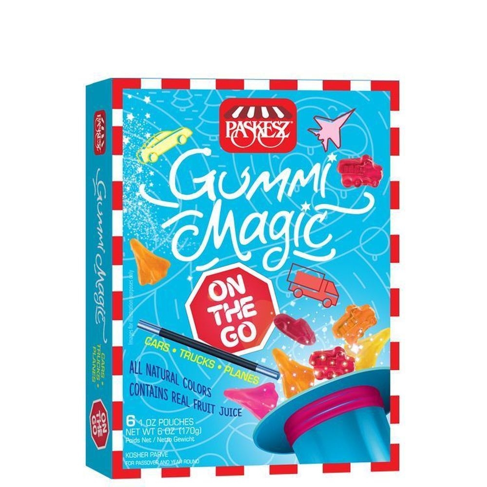 Paskesz On The Go Gummi Magic Candy, 6 Ounce Box -- 12 per case
