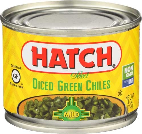 Hatch Mild Diced Green Chile, 4 Ounce -- 24 per case
