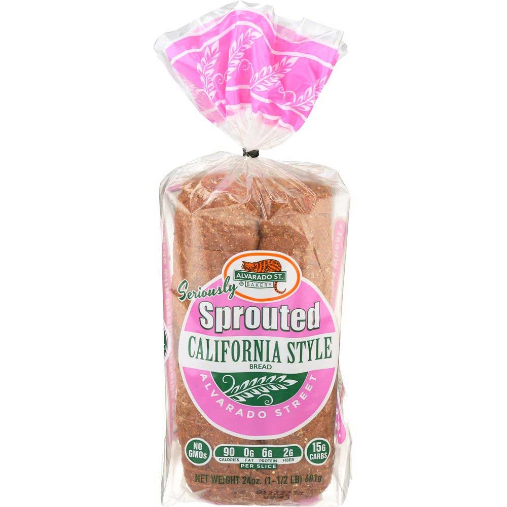 Alvarado Street Bakery Organic California Style Complete Protein Bread, 24 Ounce -- 6 per case.