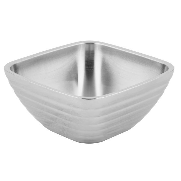 Vollrath Stainless Steel Double Wall Square Beehive Serving Bowl, 1.7 Ounce -- 12 per case