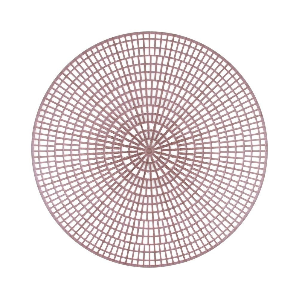 Vollrath 1420-01 Tray-Mate Round Brown Anti-Skid Tray Mat, 12.5 inch Diameter