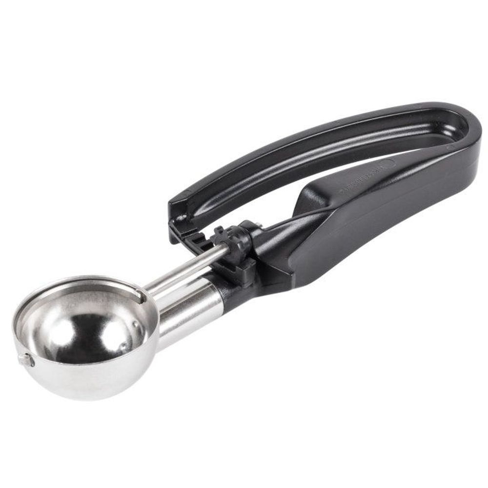 Vollrath 47398 Stainless Steel Number 30 Disher with Black Squeeze Handle, 1.13 Ounce Capacity