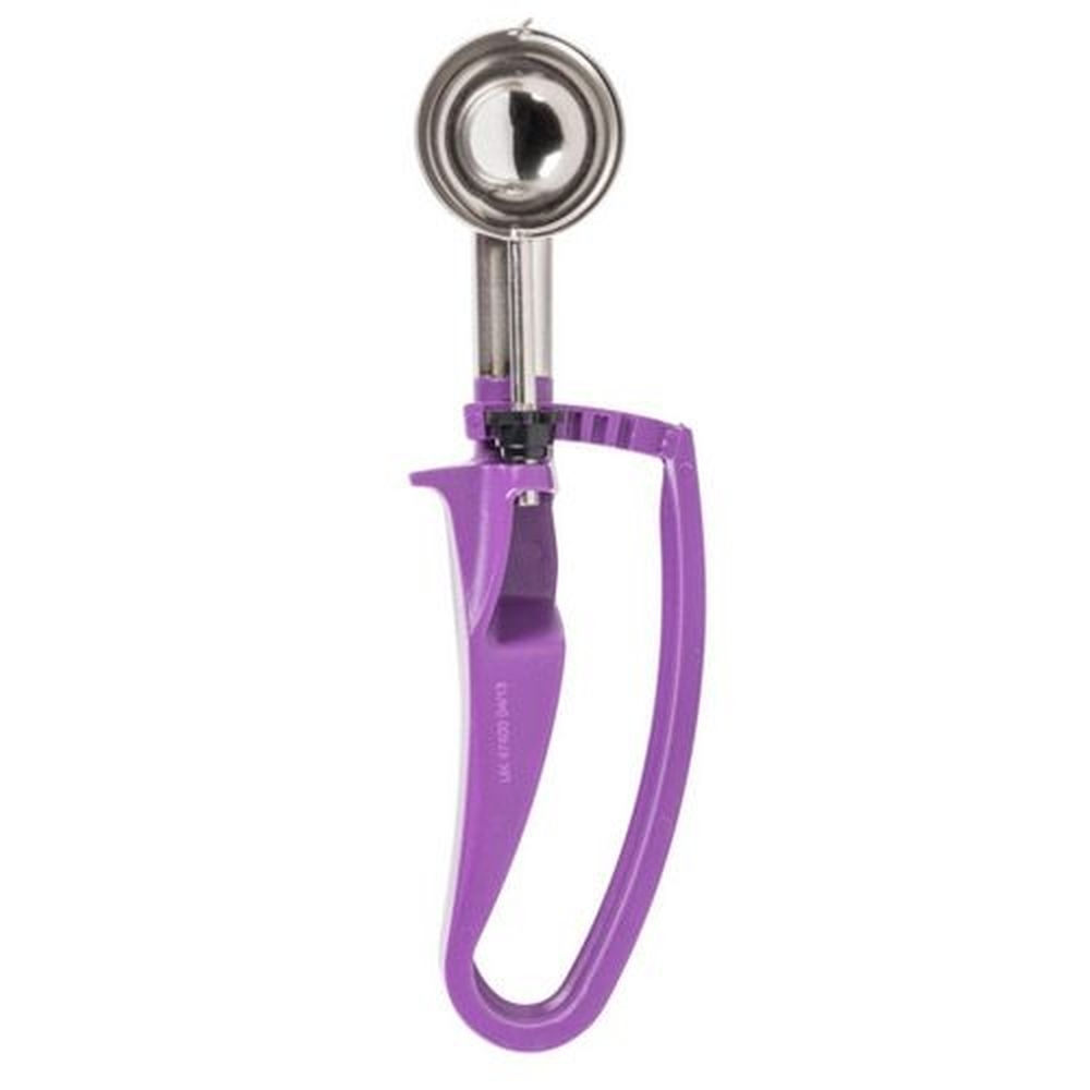 Vollrath 47400 Stainless Steel Number 40 Disher with Orchid Squeeze Handle, 0.72 Ounce Capacity