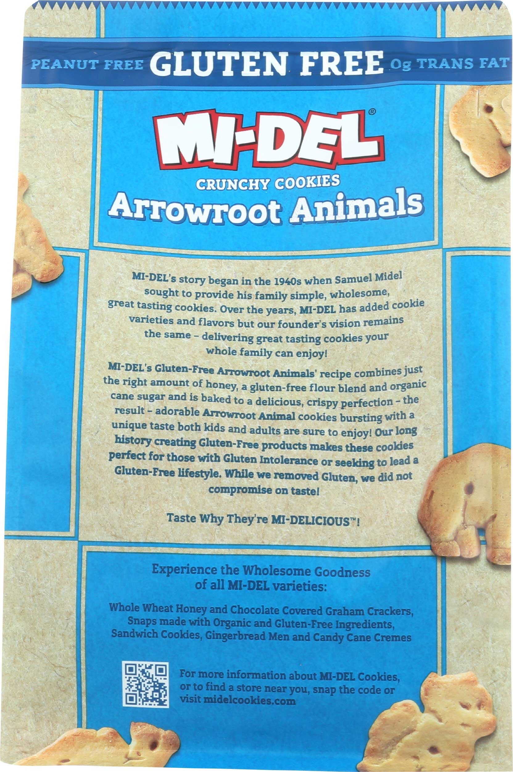 Mi Del Arrowroot Animals Crunchy Cookie, 8 Ounce -- 8 per case