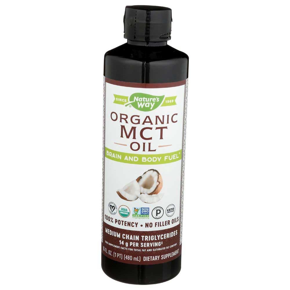 Natures Way Organic MCT Oil, 16 Fluid Ounce