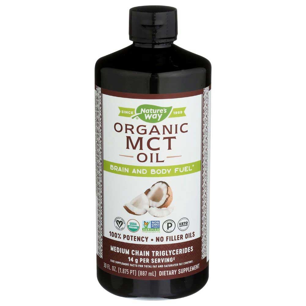 Natures Way Organic MCT Oil, 30 Fluid Ounce