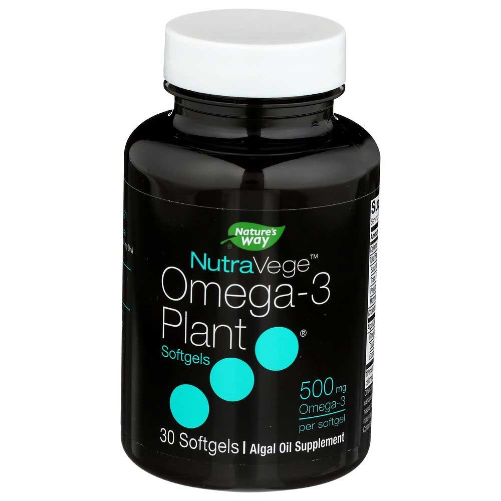 Natures Way Nutravege Omega 3 Plant Softgel - 30 count per pack