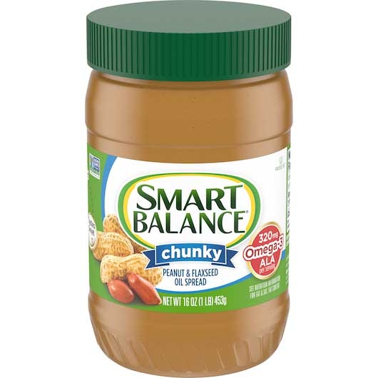 Smart Balance Rich Roast Chunky Peanut Butter, 16 Ounce -- 12 per case.