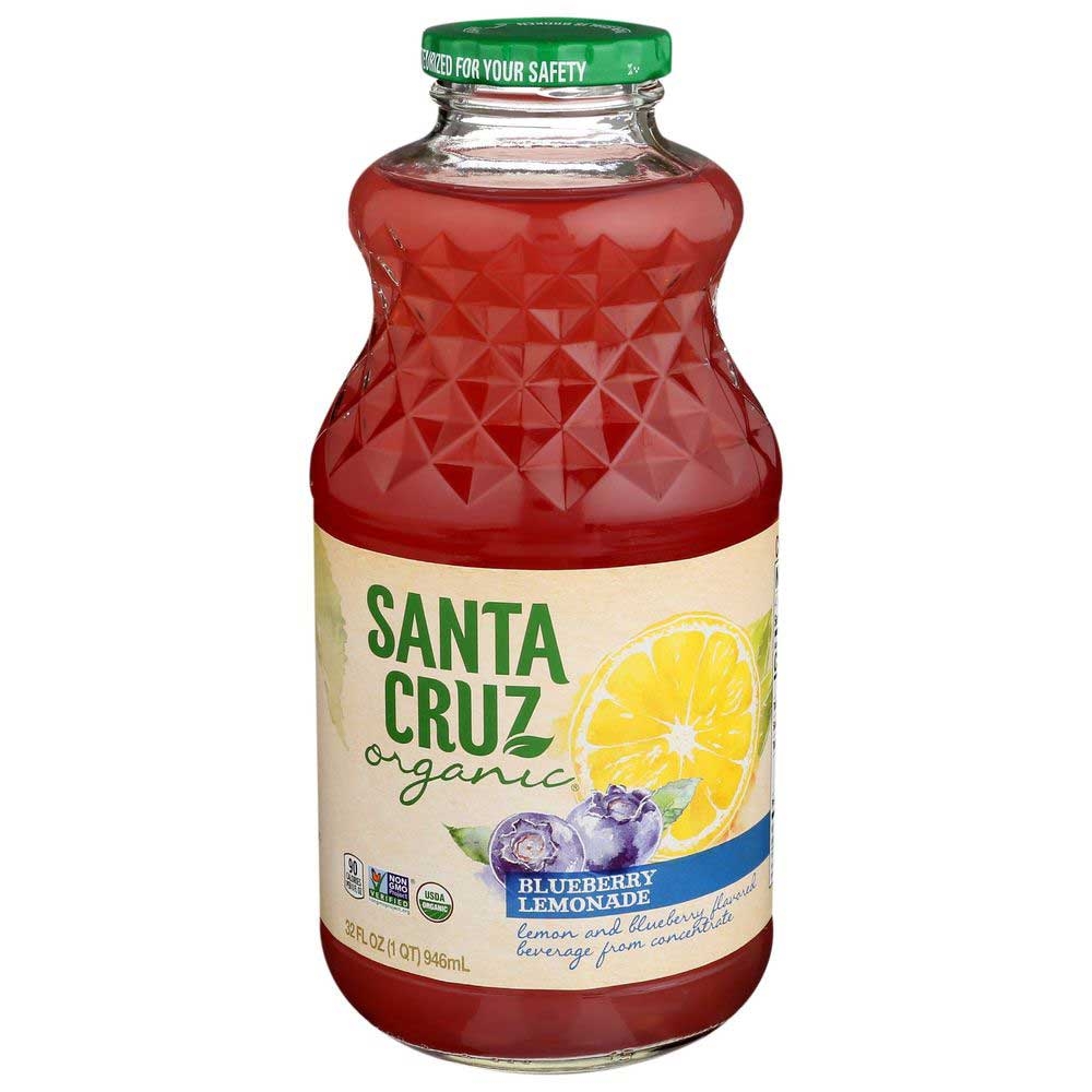 Santa Cruz Organic Blueberry Lemonade, 32 Fluid Ounce -- 12 per case