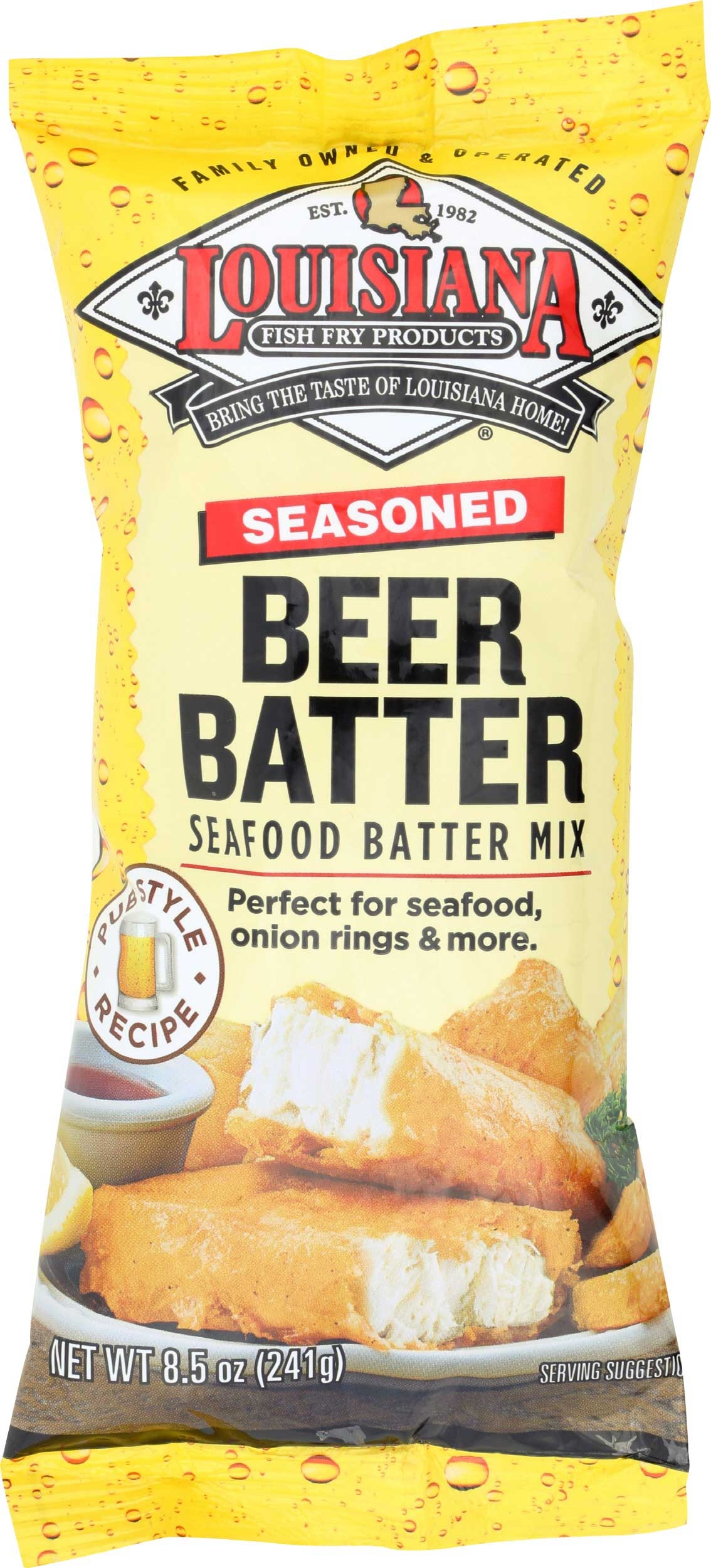 Louisiana Seasoned Beer Batter Mix, 8.5 Ounce -- 12 per case