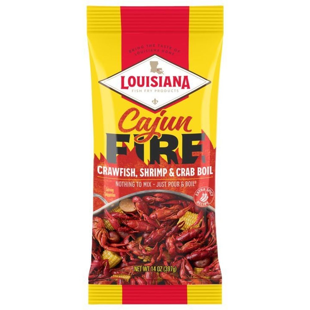 Louisiana Fish Fry Cajun Fire Boil Seasoning, 14 Ounce -- 12 per case