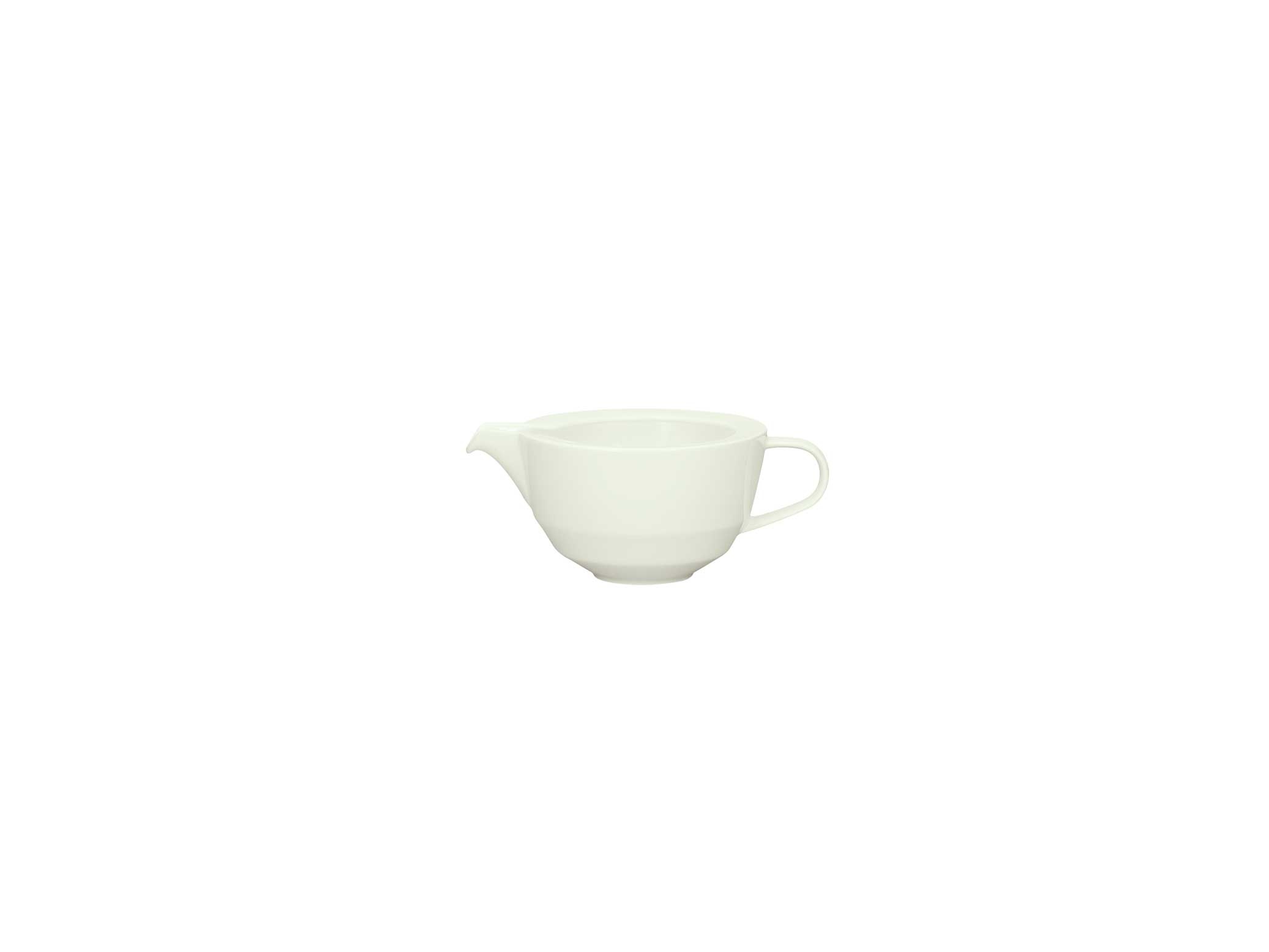 Syracuse China BoneWhite Allure Sauce Boat, 3.38 Ounce -- 6 per case.