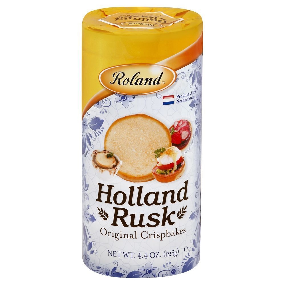 Roland Holland Rusks Original Crispbakes, 4.4 Ounce -- 12 per case