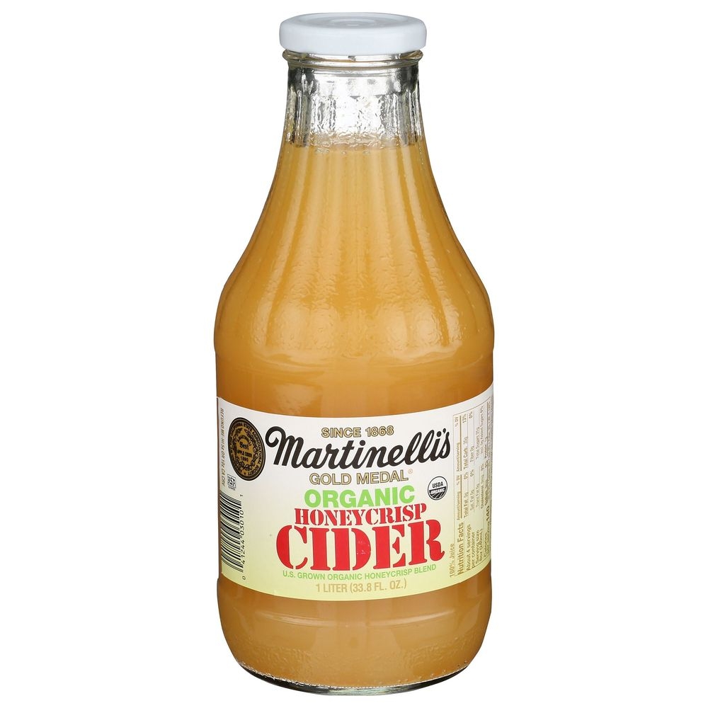Martinellis Organic Honeycrisp Martin Apple Cider, 33.8 Fluid Ounce -- 6 per case