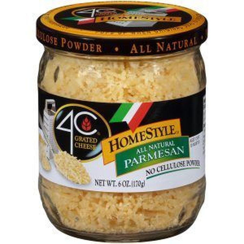 4C Foods HomeStyle Premium Parmesan Grated Cheese, 6 Ounce -- 6 per case